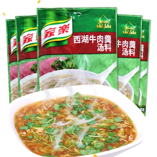 Jiale West Lake Soup Soup 35 г*5 мешков завтрака для легкого супа быстрого питания быстро знакомо