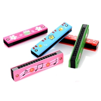 [Mô hình vụ nổ] Harmonica trẻ em 16 lỗ hai dây bằng gỗ kèn kèn kèn kèn kèn kèn kèn kèn kèn kèn kèn kèn - Đồ chơi nhạc cụ cho trẻ em trống đồ chơi cho trẻ em