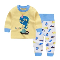 Quần pyjama cho bé quần dài quần lót bé gái hai mảnh một tuổi eo cao 3 tuổi mẫu xuân thu - Quần áo lót thời trang trẻ em nam