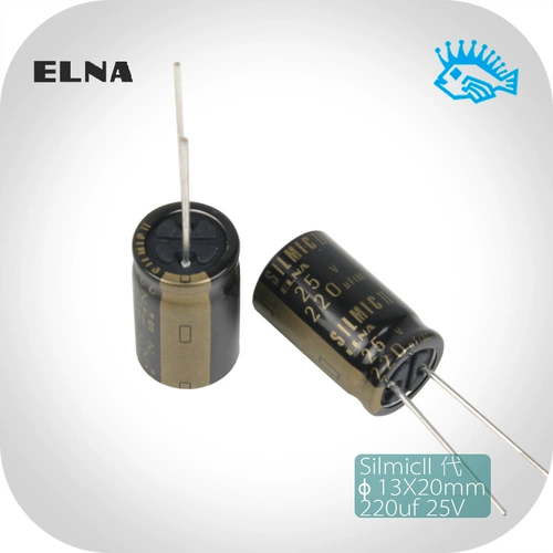 220UF 25V SILMIC II RFS ELNA ELNA Оригинальная нежная аудио -аудио Электролитическая емкость