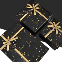 Черная расширенная большая подарочная коробка, изысканный стиль, подарок на день рождения