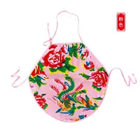 Cotton dudou người lớn mặc twill dày vải hoa phía đông bắc treo cổ tạp dề trang phục màu đỏ - Bellyband đồ ngủ yếm