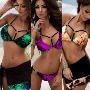 Ebay AliExpress Vòng lấp lánh gợi cảm khóa dây đeo bikini ba điểm chia áo tắm ST1988 - Bikinis áo tắm một mảnh