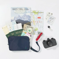 A.shop Hàn Quốc màu sắc cầm tay hai lớp túi hộ chiếu kỹ thuật số túi lưu trữ nam và nữ túi du lịch ly hợp gói túi đeo chéo nữ hàn quốc