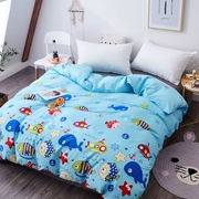 trẻ em bông chăn quilt biển cá thế giới dưới nước của 1.2M người phim hoạt hình bé trai boy ký túc xá khăn trải giường - Quilt Covers