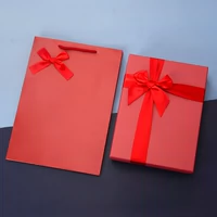Портативная брендовая красная большая подарочная коробка, подарок на день рождения
