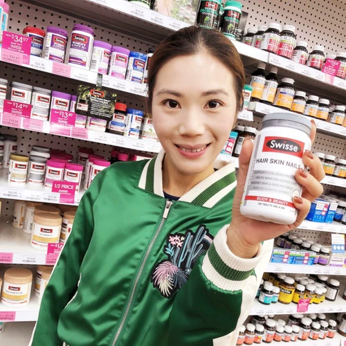 Австралийские таблетки коллагена в австралийском Swisse 100 зерна кровавого апельсина не -оранж.