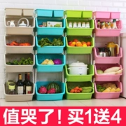Kệ bếp nhà bếp nhiều lớp rau quả lưu trữ đồ tạo tác giỏ giỏ vật tư thiết bị cửa hàng nhỏ - Trang chủ