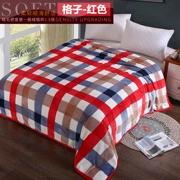 Bình thường flannel viền chăn NAP chăn điều hòa ấm áp đôi dày sinh viên dòng chăn đơn - Ném / Chăn