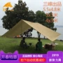 Sanfeng ngoài trời tán vải siêu nhẹ lều cắm trại mái hiên 4x3m pergola 5x3 mét tráng bạc chống nắng xe ô tô - Lều / mái hiên / phụ kiện lều đèn lều naturehike