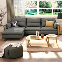 Bắc Âu căn hộ nhỏ sofa công nghệ vải ba kết hợp phòng khách hiện đại đơn giản sofa vải chaise đồ nội thất - Nội thất khách sạn tủ quần áo thông minh