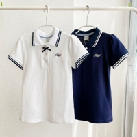 Детская хлопковая футболка polo, жакет для отдыха, бюстгальтер-топ, летняя одежда, подходит для подростков, короткий рукав, детская одежда