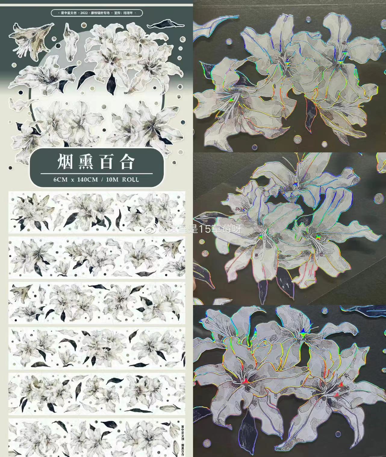 ✩再販✩J206＃森野精灵(镭射银)迷雾森林切り売り海外人物マステ