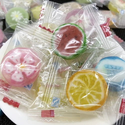 Jin Da Color Mood Fruit Slice Candy 500G Около 120 Свадебных конфет -ресторанов развлечено