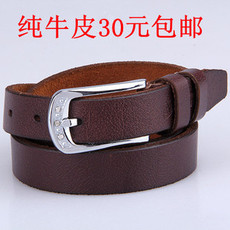 Ремень 腰带女士真皮时尚修身细皮带女款纯层牛皮韩版女式窄裤带 百搭