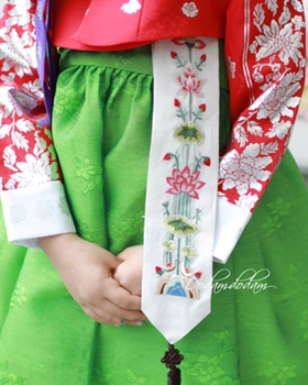 Новая корейская импортная подлинная традиционная этническая ханбок