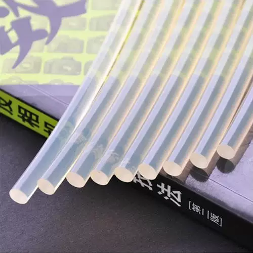 Transparent glue stick, hair accessory, DIY, diameter 7.5mm, 7.5mm