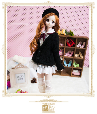 taobao agent [BJD] [Youmiwa Clothes] SD3/1 DD Student Girl Loose Uniform Sweater Jacket can be customized