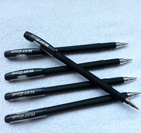 Гелевая ручка, пуля, черные матовые цветные карандаши, ручка на водной основе для школьников, оптовые продажи