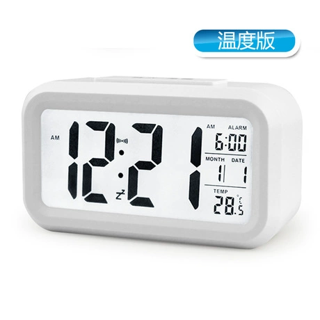Тихий и умный Zhong Yiguang Lazy Student Targin Clair Creative Creative Light Clock Clock Sleep Electronic Clock