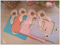 Декор для выключателя 如帝熊/开关套 开关贴 布艺开关贴开关罩外贸韩式布艺开关套