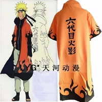 Naruto COS quần áo cosplay quần áo Sáu thế hệ áo choàng lửa - Cosplay phụ kiện cosplay