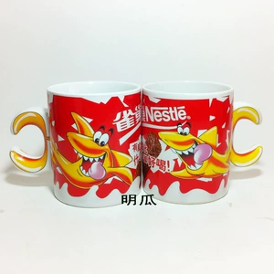 Кружка Nestlé с кофейной тематикой, керамическая кружка, ограниченная серия, 2002 г., коллекция вафельных кружек, кружка с изображением акулы