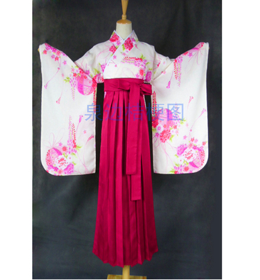 taobao agent Cosplay kimono l two -foot sleeve is expected to make COS Japanese -style graduation 袴 two -foot sleeve
