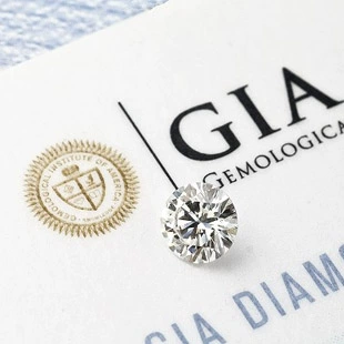 Бриллиантовый натуральный драгоценный камень, качественный алмаз, с сертификатом GIA