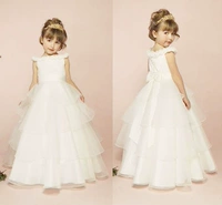 Ngày của trẻ em lau váy váy trắng váy cô gái váy cưới đàn piano trang phục hoa cô gái ăn mặc váy dài công chúa váy váy trắng công chúa cho bé gái