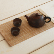 Tre mat trà mat trà rèm cách nhiệt pad Kung Fu trà đặt trà lễ trà phụ kiện nghệ thuật tre mat tre rèm tre mat