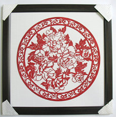 Резьба из бумаги С рамой из