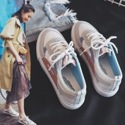 Giày nhỏ màu trắng nữ siêu lửa cháy đường giày vải nữ 2018 phiên bản mới của Hàn Quốc của thể thao và giải trí Harajuku ulzzang