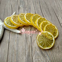 Реалистичное фруктовое украшение из ПВХ с аксессуарами, лимонный многоцветный реквизит подходит для фотосессий, «сделай сам», 5см
