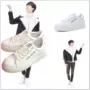 Tf buổi tối mùa xuân Wang Junkai áo khoác cotton nhỏ với cùng một đôi giày đế thấp để giúp đôi giày nhỏ màu trắng với đôi giày thể thao thoáng khí đôi giày nữ sinh viên giày juno nữ