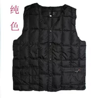 Ông nội mùa thu và mùa đông người đàn ông trung niên xuống áo vest cotton cha vest vest 60-70 tuổi 80 - Áo thể thao áo khoác gymshark