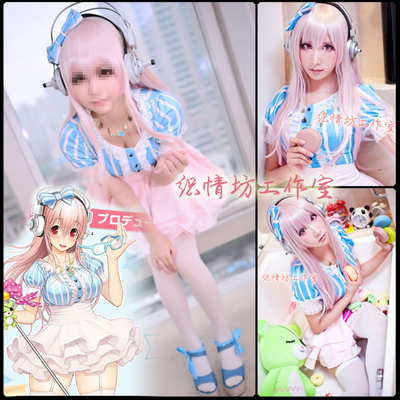 taobao agent Spot cosplay Japanese anime clothing Super Sonico Sony Pant Puff Skirt