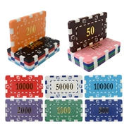 Nhà máy sản xuất tiền xu hình chữ nhật lớn ABS Nhà máy sản xuất tiền xu trực tiếp Texas Holdem Baccarat Black Jack Mahjong Zha Kim Hoa - Các lớp học Mạt chược / Cờ vua / giáo dục