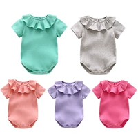 Áo choàng cho bé sơ sinh rắm bé romper nữ bé sơ sinh mùa hè mỏng phần cotton 0-1 369 tháng - Áo liền quần bộ body đẹp cho bé