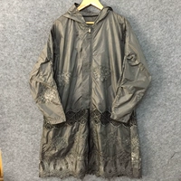 Áo khoác chống nắng thêu nặng Một loại áo khoác trùm đầu lỏng lẻo, thiết kế ban đầu thích hợp thương hiệu menswear áo gió 1 lớp cho nam