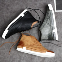 Martens, высокая трендовая универсальная обувь в английском стиле для кожаной обуви, в корейском стиле