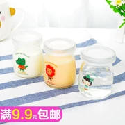 100ml ly pudding chai mật ong chúc sữa chua chai nhỏ thạch cốc mousse nướng sữa niêm phong khuôn - Tự làm khuôn nướng