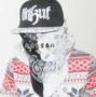 Mô hình vụ nổ cửa hàng thị trấn 2014 Quan Zhilong hip hop hiphop hạt điều đôi trên một nửa khâu bông vuông khăn turban tai - Kerchief / Earflap khăn bịt mặt vải lụa