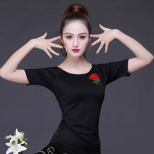 Летняя футболка для взрослых, танцующая практика, новая коллекция, короткий рукав