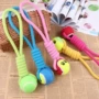 Thú cưng màu kẹo mới Bảy vòng Cotton Rope Tennis Dog Toy Molars Bites Cat Đồ chơi - Mèo / Chó Đồ chơi đồ chơi cho cún