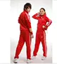 Quần áo thể thao mới mùa thu 2013 phù hợp với nam và nữ quần áo thể thao trung niên quần len áo len năm nay màu đỏ bộ nỉ adidas nam chính hãng