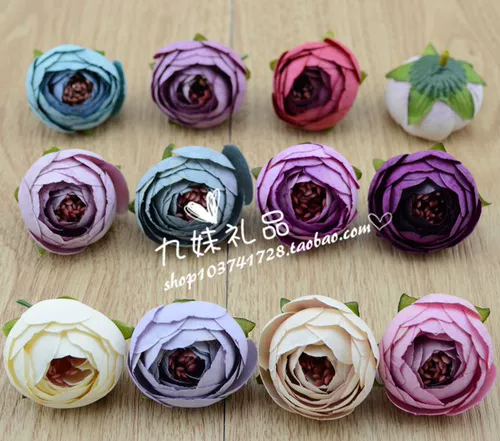 DIY ручной работы цветочного кольца моделирование материала Rose Head European Retro Camellia Baess Handicon Accessories Handicraft