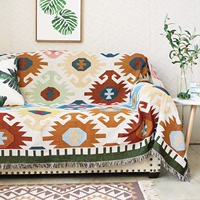 Скандинавское светлое двусторонное трикотажное одеяло, диван, подушка, украшение