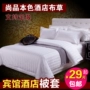 Khách sạn năm sao bộ đồ giường khách sạn satin dày mã hóa bông tấm chăn trắng tinh khiết mền