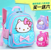 KT mèo trẻ mẫu giáo học sinh lớp 1-3 túi bé gái dễ thương PU da dùng một lần mẫu giáo lớp 5-9 tuổi nữ - Túi bé / Ba lô / Hành lý